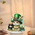 thumbnail image 3 of RKSTN Decorative items St. Patrick's Day Green Four-Leaf Acrylic Flatware Piece home decor, 3 of 8