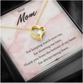 thumbnail image 2 of Heart Necklace, Dear Mom, Mother'S Day Gift Gift For Mom, Mother'S Gift, Daughter To Mom Gift, Son To Mom Necklace, Gift For Mom From Son,, Necklaces with Meaningful Messages Card Inside, 2 of 6