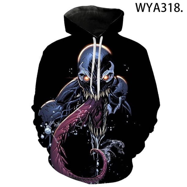 2020 neue Herbst Venom Hoodie männer frauen kinder Mode Lässig sudadera 3d Druck Pullover Straße Hip Hop harajuku Mantel xuanjing unisex