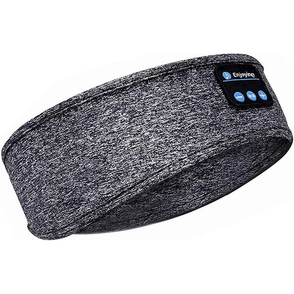 Sleep Headphones Bluetooth Headband,Upgrage Soft Sleeping Wireless Music Sport Headbands, Long Time Play Sleeping Headsets with Built in Speakers Perfect for Workout, Running, Yoga (Gray)