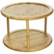 image 0 of Greenco Premium Bamboo 2 Tier Lazy Susan Turntable for Cabinet - 2 Tier Design, 360-degree Turntable Spices Organizer