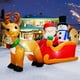thumbnail image 1 of Papá Noel inflable navideño MICOCAH en trineo de 2 m con muñeco de nieve, 1 of 8