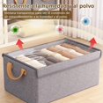 thumbnail image 3 of Caja de almacenamiento plegable con estructura de acero, con tapa abatible, ideal para organizar zapatos, ropa y artículos diversos., 3 of 4