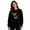 Black, variant on Cavosen Christmas Women's Pullover Sweater Crew Neck Long Sleeve Fleece Funny Pullover Deer Graphic Solid Blouses Couple Party Shirt Tops
