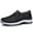 Black, variant on CANEMON Men's Slip-on Mesh Walking Shoes, Breathable Comfortable Casual Outdoor Hiking Sneakers