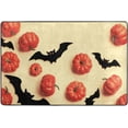 thumbnail image 4 of Dreamtimes Orange Halloween Non-Slip Area Rug 72"x48", Black Bat Pumpkin Soft Non Slip Washable Floor Mats for Indoor Front Porch,Living Room, Bedroom,Kitchen, 4 of 7