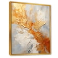 thumbnail image 2 of Designart "Sunrise Spirals In Gold And White Champagne" Abstract Spirals Floater Framed Wall Art Living Room, 2 of 5