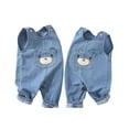 thumbnail image 7 of KVPLBQFD Sweat Suits for Boys 10-12 Baby Boys' Overalls Baby Denim Overalls Spring and Autumn Soft Not Slip Shoulder One Year Old Baby Fall Jeans Super Handsome Baby Crawling Clothes Size 5 Girls, 7 of 7