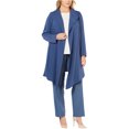 thumbnail image 1 of Anne Klein Veste Drapée pour Femmes, Bleu, Grande Taille, 1X, 1 of 2