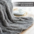 thumbnail image 5 of Uttermara Weighted Blanket 20lbs for Adults, Super Soft Plush Fleece and Sherpa Blanket, Shaggy Long Fur Throw Blankets, 60"x80" Gray, 5 of 9