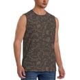 thumbnail image 2 of Haiem Men's Dinosaur Print Tank Tops Summer Sleeveless Cut Off Workout T-Shirts Fitness Vest Athletic Undershirts-X-Large, 2 of 8