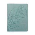 thumbnail image 1 of Think Ink Dusty Blue Vegan Leather Monstera Reflections Flex Journal - 6" X 8", 192 Lined Pages, 1 of 4