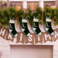 thumbnail image 5 of Hwkond Hanging Christmas Stockings Woolen Letter Christmas Stocking Ornament Christmas Stocking Ornament Letter Candy Stocking Ornament on Clearance, 5 of 6