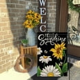 thumbnail image 3 of Fall Welcome Garden Flag 12.5 x 18 Inch, Pumpkin Sunflowers Black Double Sided Decorative Flag for Outside Yard Lawn Outdoor Decoration GB063-12, 3 of 6