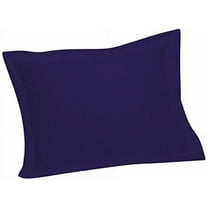 Tailored Standard Pillow Shams- 100% Pure Natural Cotton-  Hypoallergenic, Comfy & Easy Care, Pillow Sham with a 2-inch Flange Measures 20 x 26 inches-(Purple)