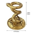 thumbnail image 3 of Jiibva Crystal Ball Stand Crystal Sphere Display Holder Metal Snake Design Globe Ball Stand Home Desktop Ornament for Sphere or Stone, 3 of 7