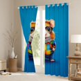 thumbnail image 3 of Feelyou 3D Kawaii Hamster Curtains Pack of 2 (42x84 Each), Guinea Pig Lover Curtains Blackout, Cute Cartoon Animal Theme Bedroom Curtains, Blackout Curtains Room Decor, 3 of 6