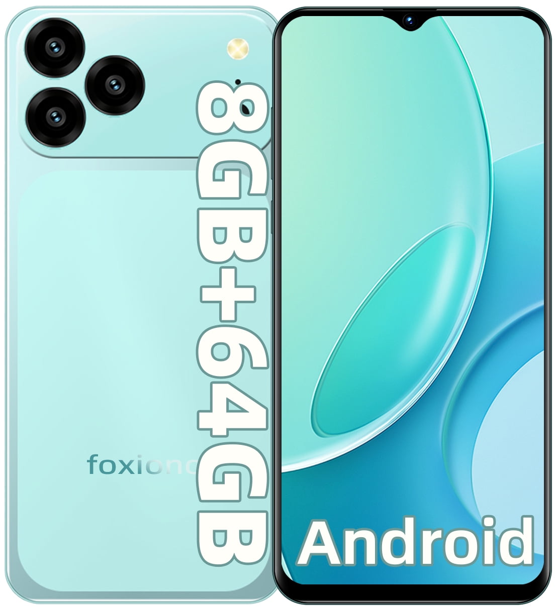FOXIONO X28 Unlocked Smartphone,8GB+64GB,6.56