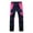 Hot Pink, variant on Xfvqtps Snow Pants Plush Lined Waist Elastic Zipper Pockets Color Blocking Thermal Warm Waterproof Winter Trouser Pants Black