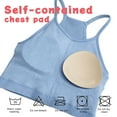 thumbnail image 3 of Women's Crop Washed Seamless Rib-Knit Camisole Crop Tank Tops,blue,,, 3 of 5
