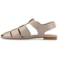 thumbnail image 3 of Journee Womens Cailinna Caged Buckle Square Toe Flats, Widths Available, 3 of 10