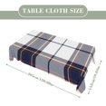 thumbnail image 2 of Modern Glitch Color Geometric Abstract Plaid Rectangular Tablecloth 60"x120" with Lace Edge, Washable Durable Table Cover for Dining, Indoor Outdoor Home Restaurant Decor, 2 of 5