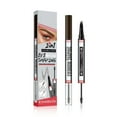 thumbnail image 2 of Microblading Eyebrow Pen, 2-in-1 Dual-Ended Eyebrow Pen with 4-Fork-Tip & Eyebrow Brush, Waterproof Eyebrow Pencil and Sealing Brow Gel, Makeup Long-Lasting Eyebrow Pen for Women, 2 of 9