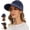 Navy Blue, variant on Womens Sun Hat, 2 in 1 Zip-Off Sun Protection Visor Beach Hat for Women, Packable Golf Hat