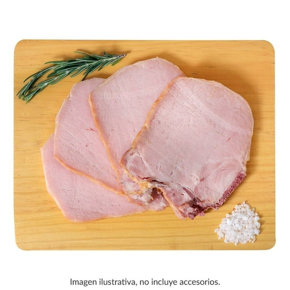 Chuleta de cerdo ahumada por kilo peso aprox por charola 500 g