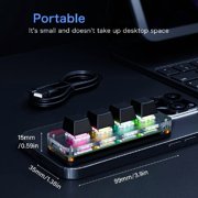 4 Programmable Macropad for Office Efficiency Wide Compatibility Portable