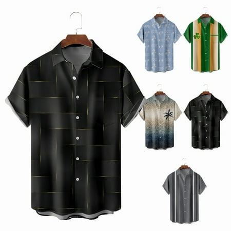 

Men s Women s Graphic Hawaiian Shirt Printed Retro Bowling Shirts Up to 8XL