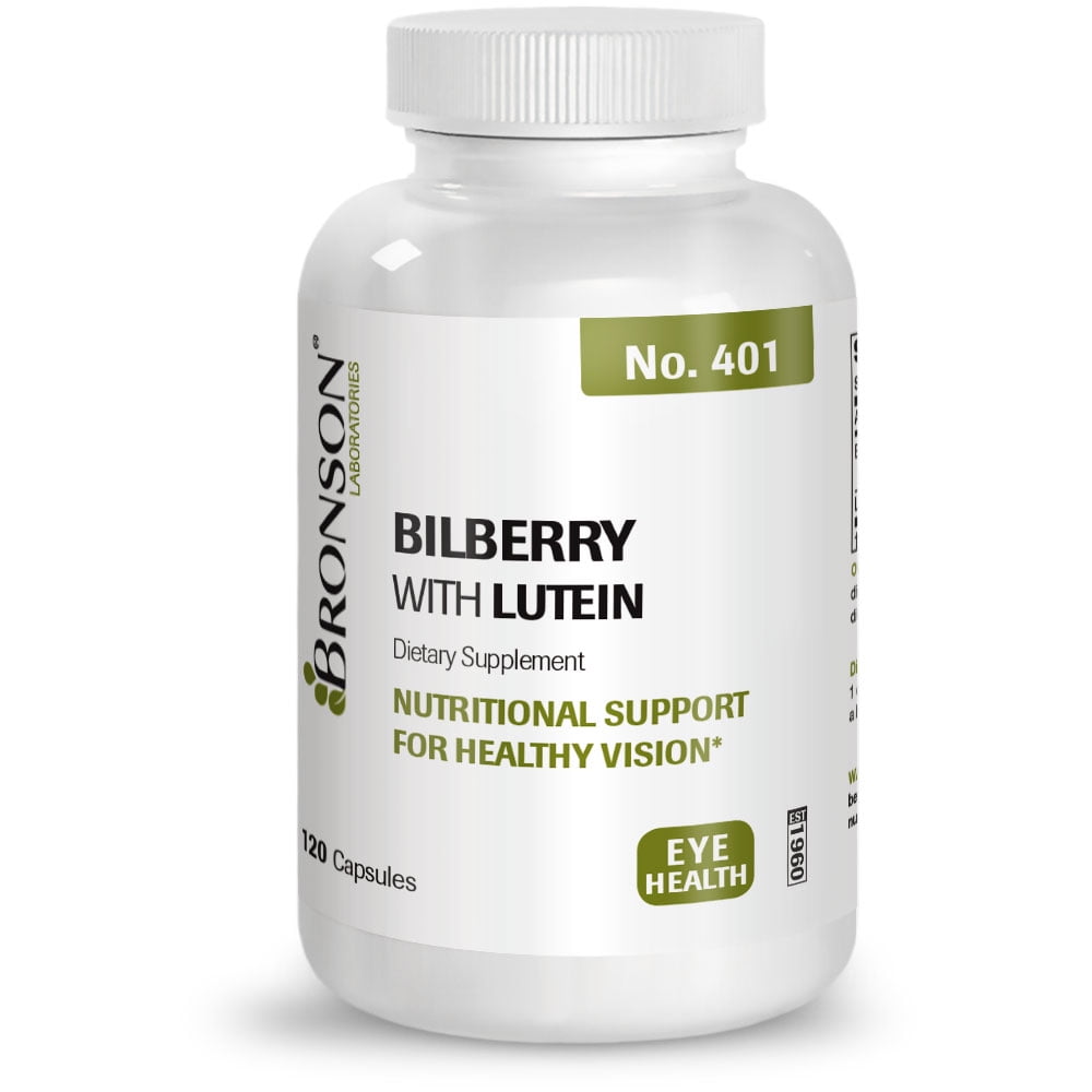 Bronson Bilberry with Lutein, 120 Capsules