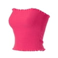 thumbnail image 3 of MixMatchy Women's Solid Smocked Tube Top, 3 of 4