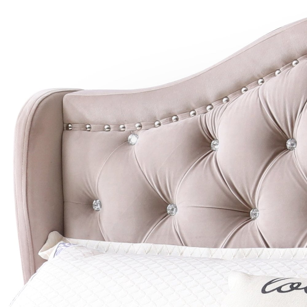 Glory Furniture Joy Queen Bed in Beige Color
