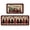 Red Pine, variant on Sm:)e Holly Pine Branches Leaves Merry Christmas Kitchen Mats Set of 2, Winter Decor Low-Profile Kitchen Rugs for Floor - 17x29 and 17x47 Inch