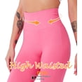 thumbnail image 6 of QRIC Womens Seamless Butt Lift Leggings High Waisted Yoga Pants Ribbed Workout Slimming Tights, 6 of 6