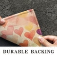 thumbnail image 6 of Colorful Hearts Door Mats Rug Decorative Doormat Welcome Floor Mat Non Slip Washable Bathroom Kitchen Entrance Rug for Indoor Outdoor Home Decor, 17 X 30 Inch, 6 of 7