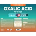 thumbnail image 3 of Oxalic Acid 8 lbs - 99.6% Pure Fine Powder, Multi-Use Cleaner and Stain Remover for Wood, Metal, Rust, Wood Bleach, Hardwood Floor & Furniture Restorer, Pool - Industrial Cleaning Solution, 3 of 4