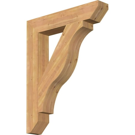 

Ekena Millwork 5 1/2 W x 32 D x 40 H Funston Slat Smooth Bracket Western Red Cedar