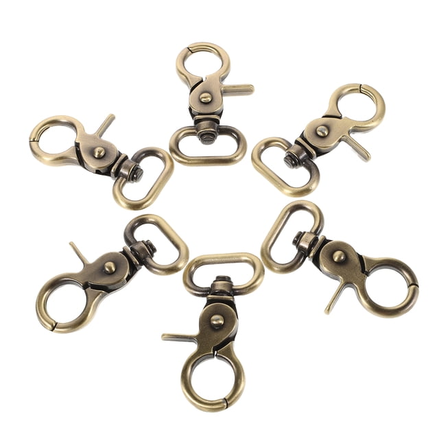 6pcs Metal Trigger Snaps Swivel Clips Hardware Auto Close Buckle For Diy Bag Making Craft Supplies Versatile Accessories For Projects
