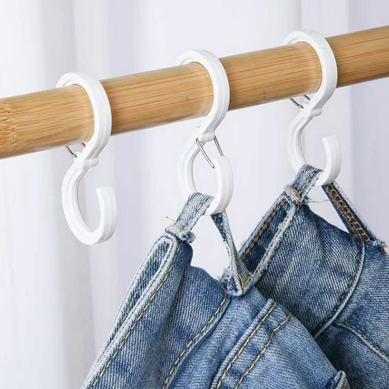 16pcs Non Slip Heavy Duty S Hooks Kitchen Closet Rod Hooks Small S-Hooks for Hanging Plant Jeans Clothes - Default, Size: 6.4