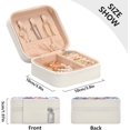thumbnail image 4 of Beautiful Butterfly Travel Jewelry Case for Women Men,Portable Mini Jewelry PU Leather Box,Necklace Earrings Jewelry Organizer for Women's Christmas Gifts Women Gifts, 4 of 7