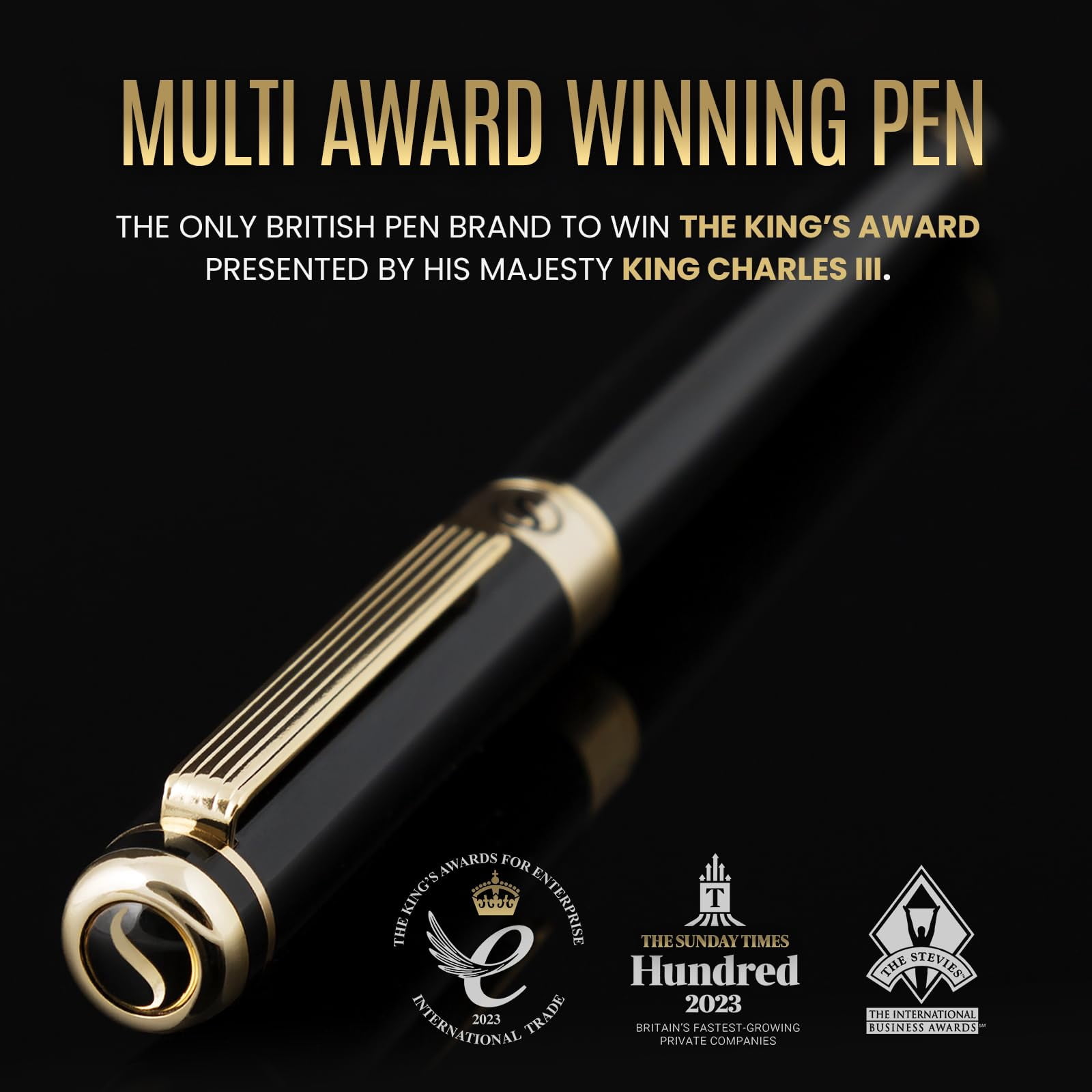 Black Lacquer Rollerball Pen - Stunning Luxury  Real Schmidt Ink Refill Roller Ball Gift Set For Men & Women Professional Executive Office Nice Pens