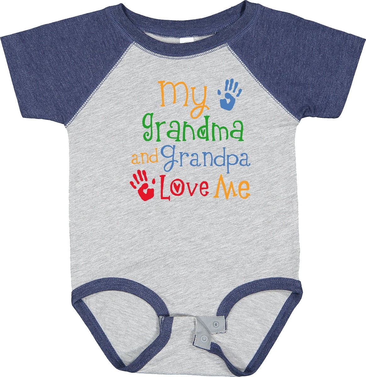 Inktastic My Grandma and Grandpa Love Me Boys or Girls Baby Bodysuit