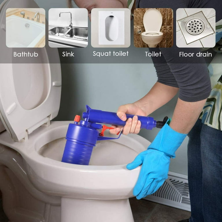 Heavy Duty Air Drain Snake: Unclog Your Toilet, Shower, Sink & Bathtub  Pipes Instantly!