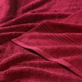thumbnail image 6 of Superior Egyptian Cotton Absorbent Burgundy Bath Sheet Set of 2, 6 of 15