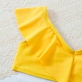 thumbnail image 5 of Kayannuo Girls Tankini Clearance kids Swimsuits Girls Swimsuit 2pcs Set Bathing Suits Summer Kids Swimwear 8-14 Years Yellow, 5 of 8