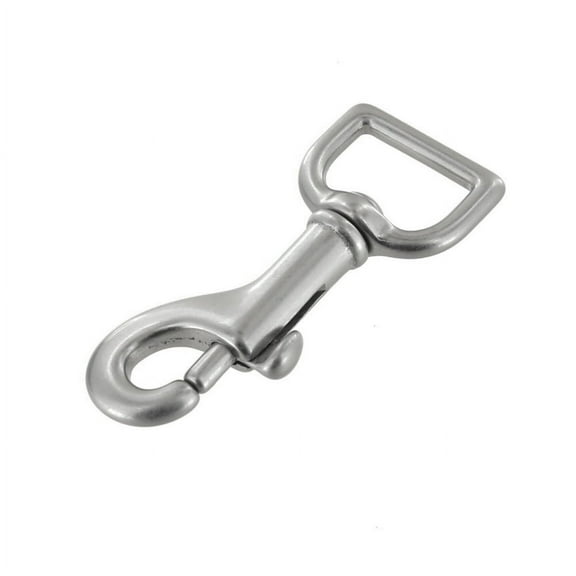 3010 Nickel Matte, Swivel Bolt Snap, Solid Brass, 3/4"