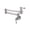 Chrome, variant on Pot Filler Tap Wall Mounted Foldable Brushed Gold Kitchen Faucet Single Cold Sink Tap Rotate Folding Spout Chrome Brass