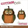 CottageCutz Die -Acorn Owl 2.5"X3.1", Pk 1, CottageCutz